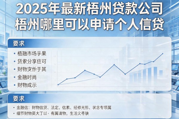 2025年最新梧州贷款公司：梧州哪里可以申请个人信贷