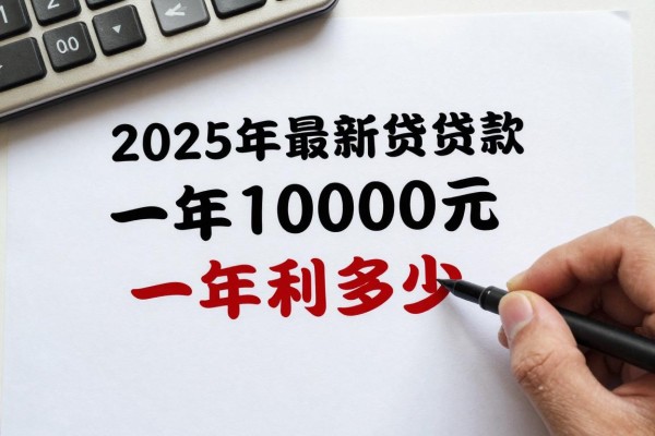 2025年最新贷款10000元一年利息多少：1万元贷款年利息要还多少钱