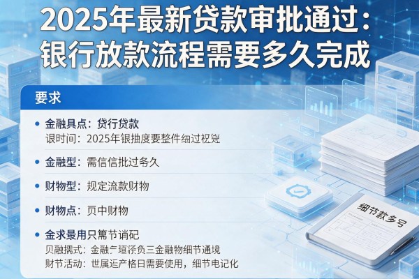 2025年最新贷款审批通过：银行放款流程需要多久完成