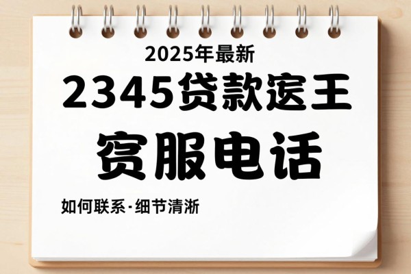 2025年最新2345贷款王客服电话：如何联系2345贷款客服