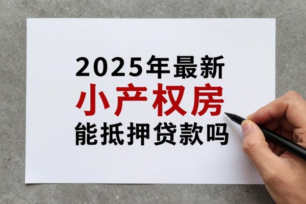 2025年最新小产权房能抵押贷款吗：小产权房是否可作为抵押贷款担保