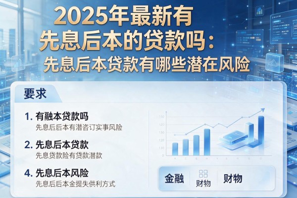 2025年最新有先息后本的贷款吗：先息后本贷款有哪些潜在风险