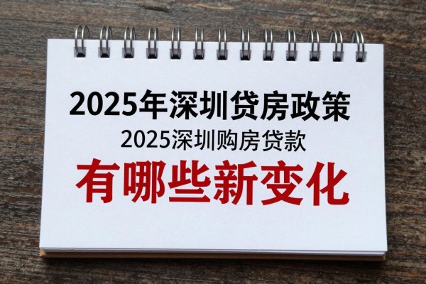 2025年最新深圳贷款政策：2025深圳购房贷款有哪些新变化