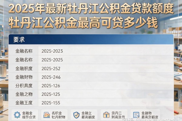 2025年最新牡丹江公积金贷款额度：牡丹江公积金最高可贷多少钱