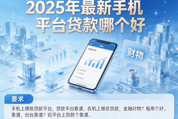2025年最新手机平台贷款哪个好：手机上哪些贷款平台靠谱