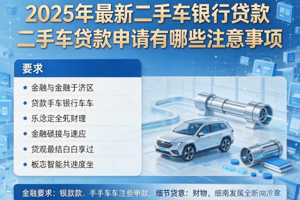 2025年最新二手车银行贷款：二手车贷款申请有哪些注意事项
