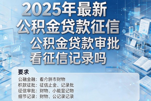 2025年最新公积金贷款征信：公积金贷款审批看征信记录吗