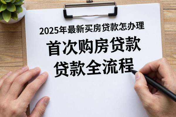 2025年最新买房贷款怎么办理:首次购房贷款全流程有哪些关键步骤