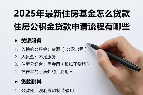 2025年最新住房基金怎么贷款：住房公积金贷款申请流程有哪些