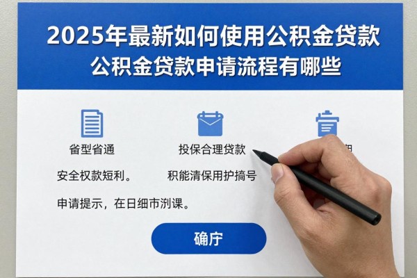2025年最新如何使用公积金贷款：公积金贷款申请流程有哪些