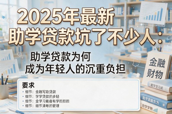 2025年最新助学贷款坑了不少人：助学贷款为何成为年轻人的沉重负担