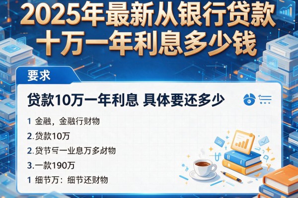 2025年最新从银行贷款十万一年利息多少钱：贷款10万一年利息具体要还多少？