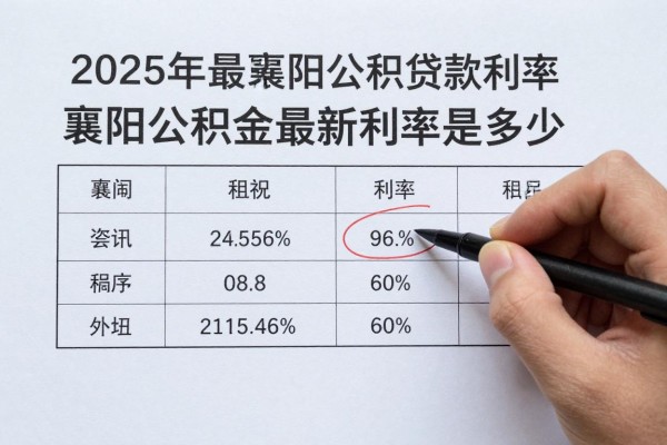 2025年最新襄阳公积金贷款利率：襄阳公积金最新利率是多少？