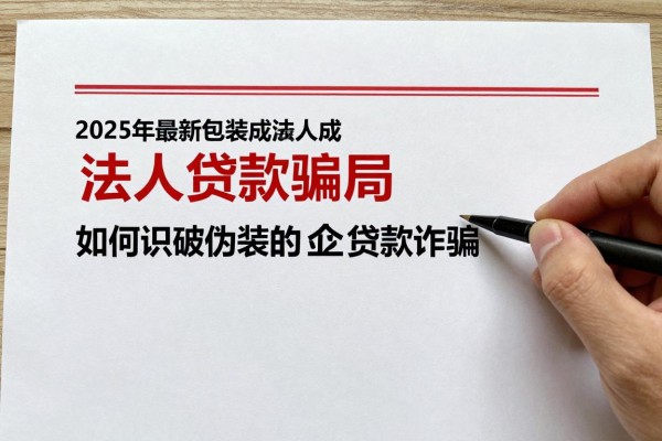 2025年最新包装成法人贷款骗局：如何识破伪装的企业贷款诈骗