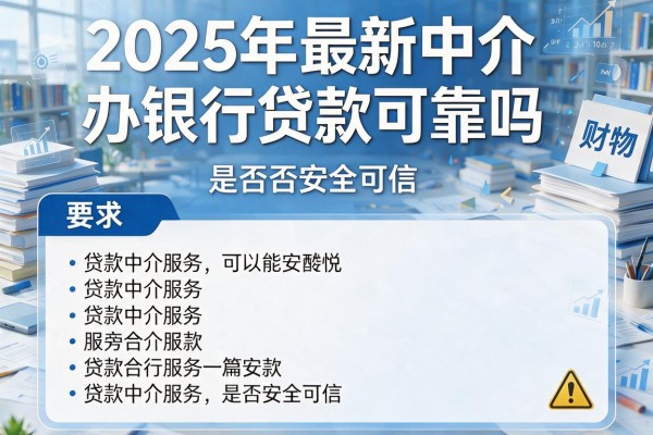 2025年最新中介办银行贷款可靠吗：贷款中介服务是否安全可信