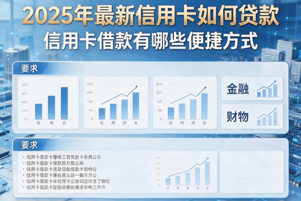 2025年最新信用卡如何贷款：信用卡借款有哪些便捷方式