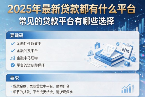 2025年最新贷款都有什么平台：常见的贷款平台有哪些选择