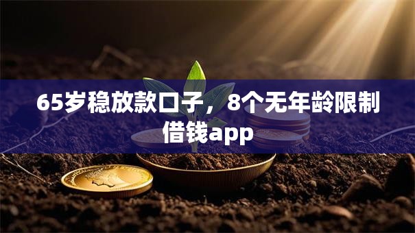 65岁稳放款口子，8个无年龄限制借钱app
