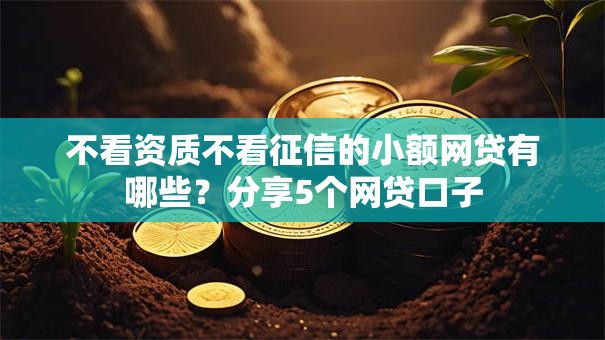 不看资质不看征信的小额网贷有哪些?分享5个网贷口子 不看资质不看征信的小额网贷有哪些?分享5个网贷口子