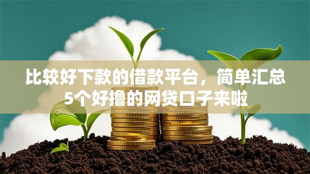 比较好下款的借款平台，简单汇总5个好撸的网贷口子来啦