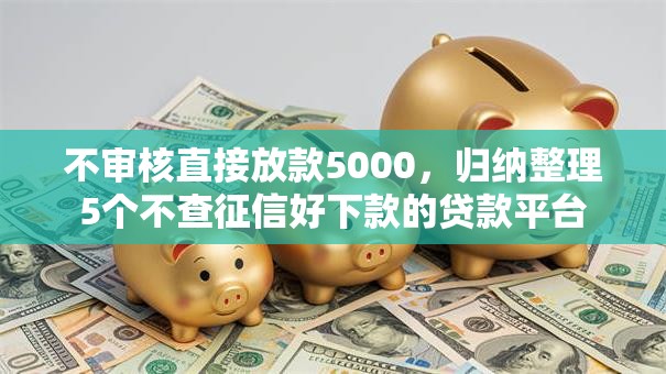 不审核直接放款5000，归纳整理5个不查征信好下款的贷款平台
