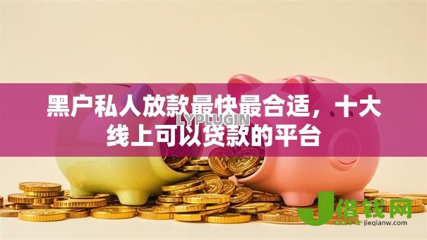 黑户私人放款最快最合适，十大线上可以贷款的平台