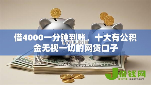 借4000一分钟到账，十大有公积金无视一切的网贷口子