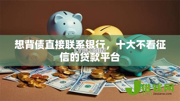 想背债直接联系银行，十大不看征信的贷款平台