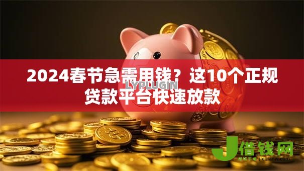 2024春节急需用钱？这10个正规贷款平台快速放款