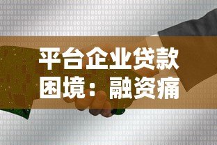 平台企业贷款困境:融资痛点解析与破局路径 平台企业贷款困境:融资痛点解析与破局路径