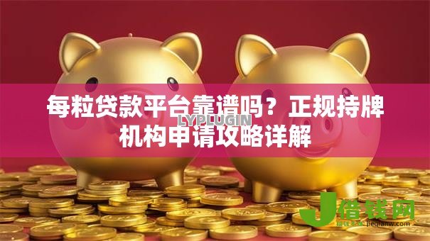 每粒贷款平台靠谱吗？正规持牌机构申请攻略详解