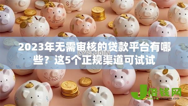 2023年无需审核的贷款平台有哪些？这5个正规渠道可试试