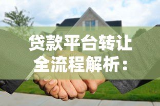 贷款平台转让全流程解析:注意事项与风险防范指南 贷款平台转让全流程解析:注意事项与风险防范指南