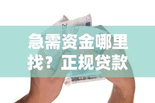 急需资金哪里找？正规贷款平台推荐指南
