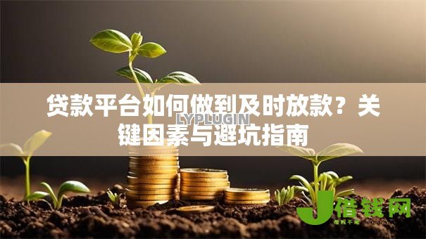 贷款平台如何做到及时放款?关键因素与避坑指南 贷款平台如何做到及时放款?关键因素与避坑指南
