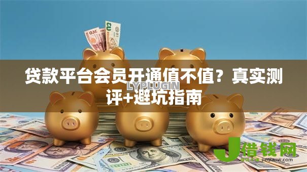 贷款平台会员开通值不值？真实测评+避坑指南