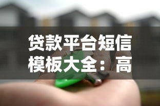 贷款平台短信模板大全：高效触达客户的关键技巧