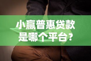 小赢普惠贷款是哪个平台?正规背景与产品解析 小赢普惠贷款是哪个平台?正规背景与产品解析