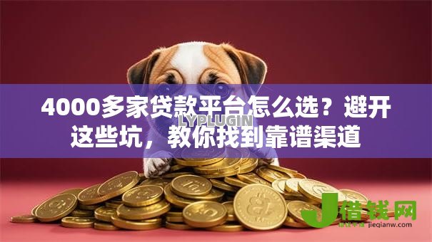 4000多家贷款平台怎么选?避开这些坑,教你找到靠谱渠道 4000多家贷款平台怎么选?避开这些坑,教你找到靠谱渠道