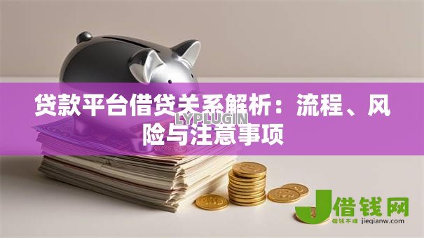 贷款平台借贷关系解析：流程、风险与注意事项