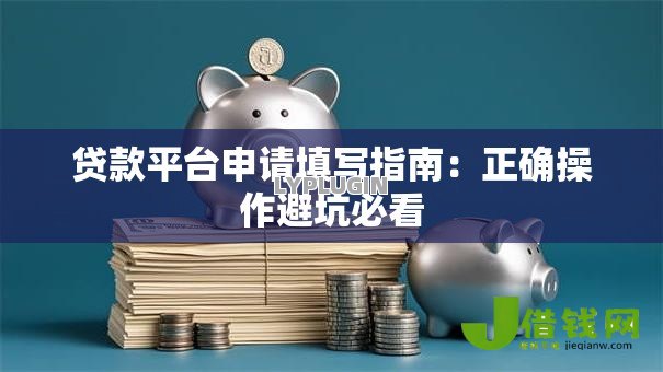 贷款平台申请填写指南：正确操作避坑必看