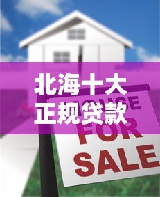 北海十大正规贷款平台排名及申请攻略