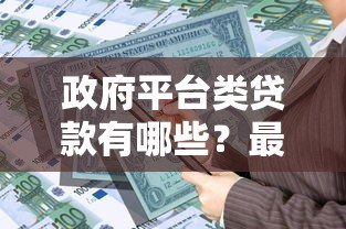 政府平台类贷款有哪些？最全政策解读与申请指南