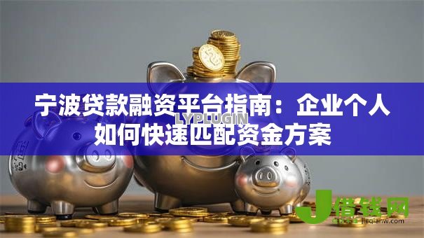 宁波贷款融资平台指南：企业个人如何快速匹配资金方案