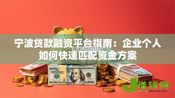 宁波贷款融资平台指南：企业个人如何快速匹配资金方案