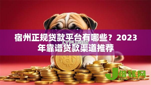 宿州正规贷款平台有哪些？2023年靠谱贷款渠道推荐