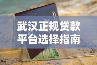 武汉正规贷款平台选择指南及申请流程解析 武汉正规贷款平台选择指南及申请流程解析