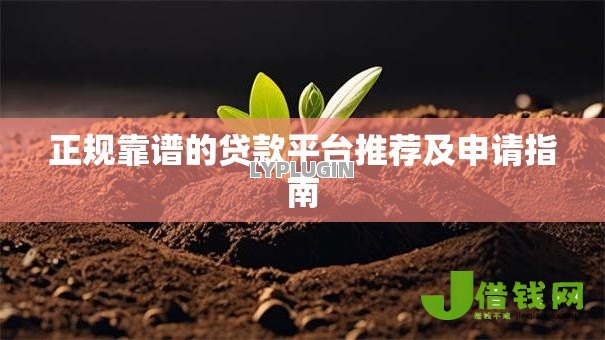 正规靠谱的贷款平台推荐及申请指南