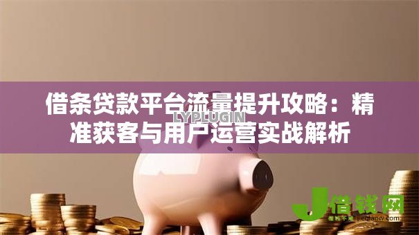 借条贷款平台流量提升攻略：精准获客与用户运营实战解析