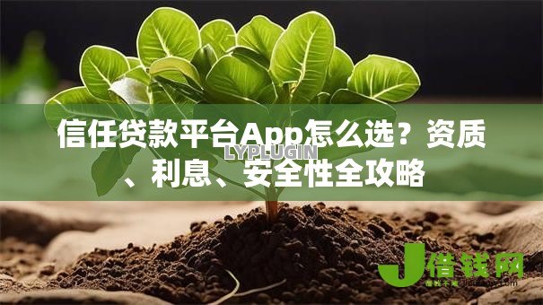 信任贷款平台App怎么选?资质、利息、安全性全攻略 信任贷款平台App怎么选?资质、利息、安全性全攻略